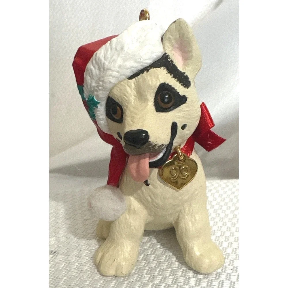 Hallmark Keepsake Puppy Love Ornaments Lot of 4 Dog Breeds 1999-2006 Christmas